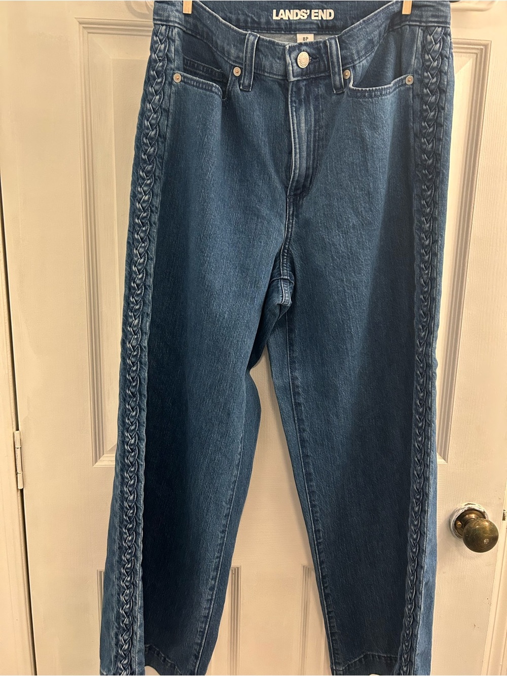 Lands' End Women's Dark Blue Denim Jeans